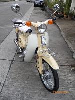 9. C70..สีครีม..เครื่อง CDI..(คันที่่9)..งานชุบปัดเงา.. เล่มทะเบียน+ชุดโอน..18500