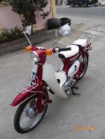 5. C70..สีแดงมุข..(คันที่ 5)..ระบบCDI..ปัดเงาล้อฝาครอบเครื่อง..ทะเบียนโอน..18500